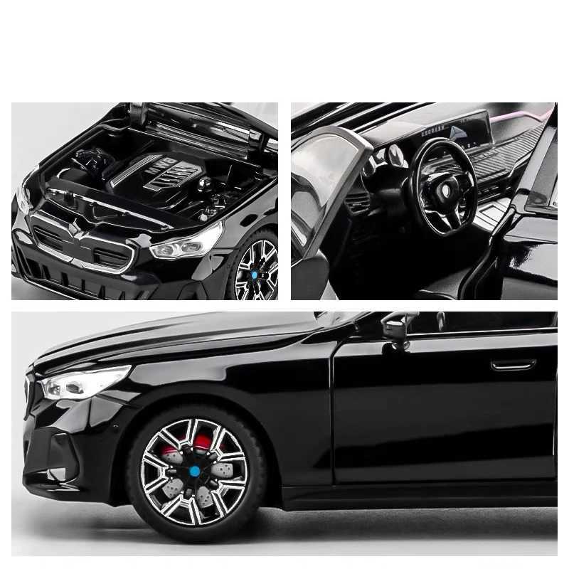 1 24 BMW I5 M60 THE M6 IM alloy micro car die-casting metal proportion car model sound lightweight simulation childrens toy car giftXJ250407