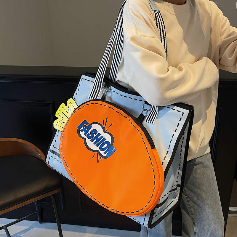 2025S Designer Women S Bag Carrot Large Capacity Tote Sports Badminton Hand Held Tennis Racket Bag Cute Single Shoulder Women S Bag