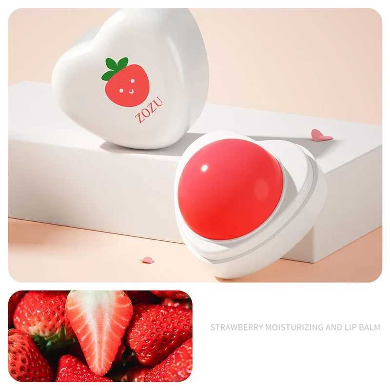 Fruit moisturizing lipstick Strawberry heart-shaped fade lip line repair lip beauty skin care products W250407