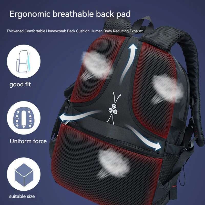 Backpack Primary Middle Students High School Bags Large Capacity Ultra-Light Load Reduction Outdoor Travel Busines