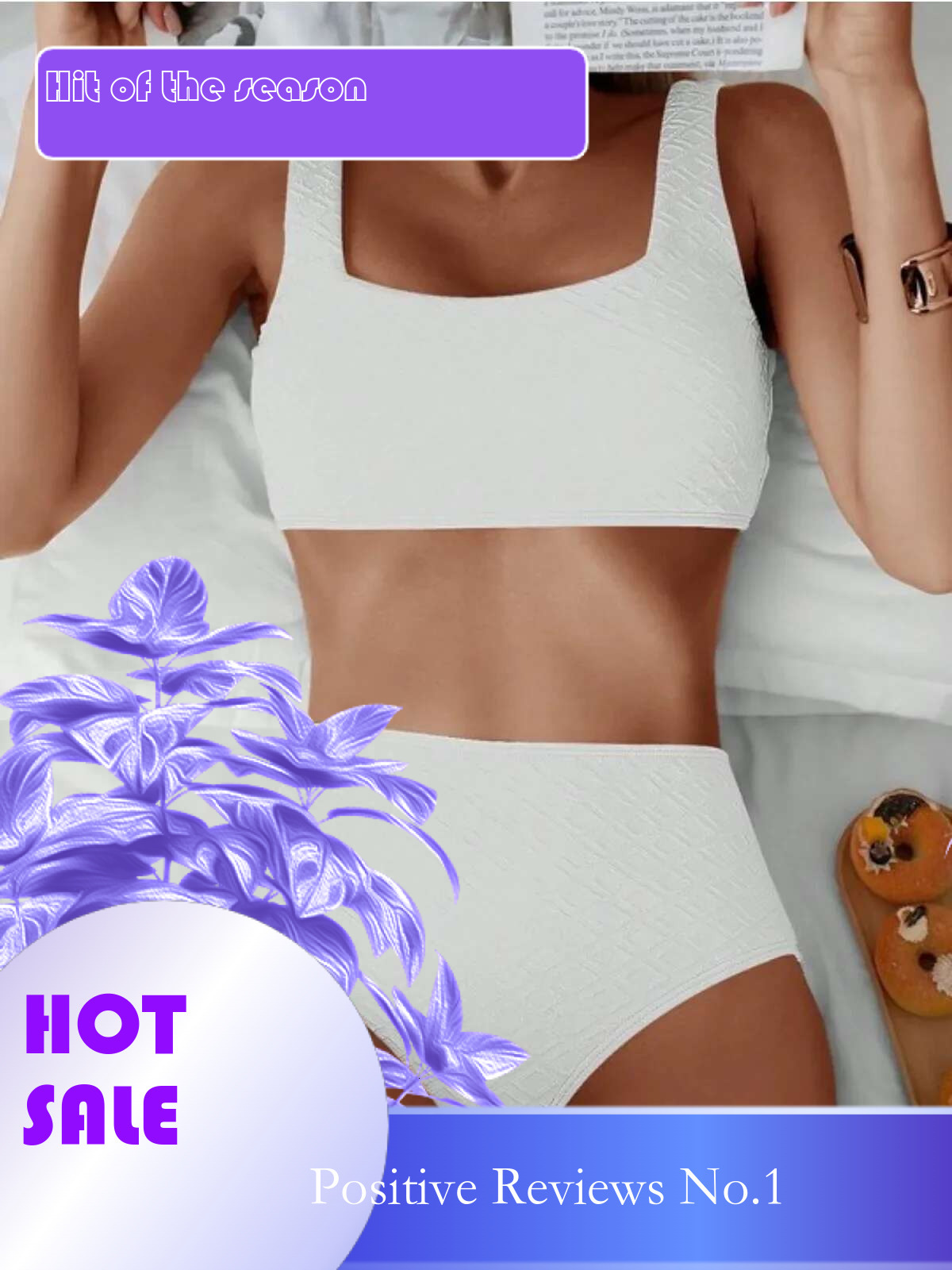 Dongdumaoyi Women S Solid Color Piece Swimsuit Sexy Square Neck High Waist Backless Beach Bikini Set Bathing Suit Summer New Swimwear