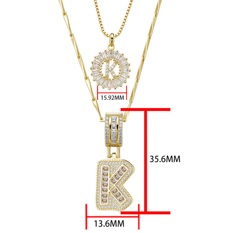 Y2K designer necklace for jewelry woman necklace designer for women Full-drill rock candy 26-letter pendant necklace designer jewlery for men moissani
