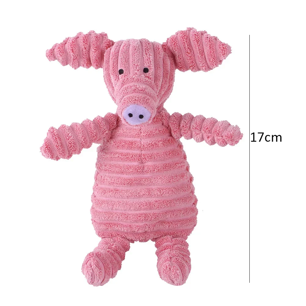 2025 new Corduroy Dog for Small Large Animal Plush Squeaky Puppy Chew Toys Bite Resistant Pet Toy For Dogs