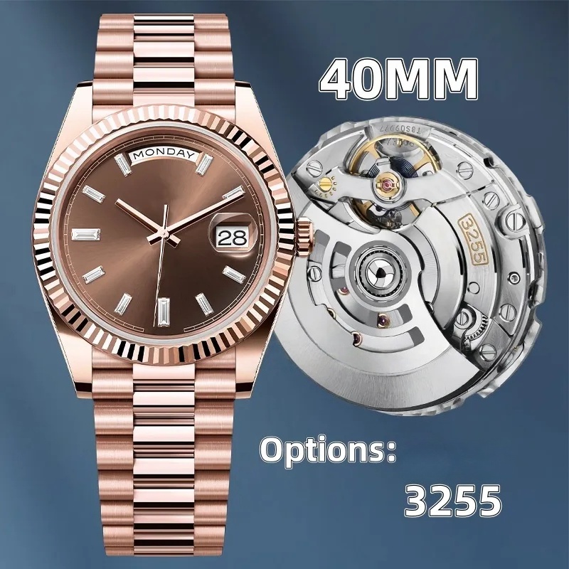 Clean Factory Watch Super Clone Men's Watch Designer Watch 40MM Cal.3255 Movement Automatic Mechanical Watch FedEX
