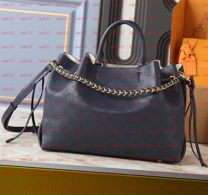 Doutique grade bella bag Womens crossbody shoulder bag designer handbag mirror quality Perforated flowers letter shopping bag luxury leather chain tote purse