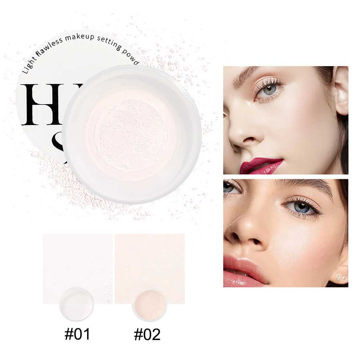 Set powder oil control matte waterproof sweat proof natural brightness sludge coverage soft focus effectXJ250407