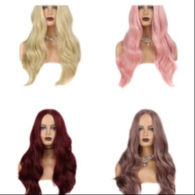 Body Wave Highlight Lace Front Human Hair Wigs Women's Lace Front Wigs Pre-Drawn Synthetic Wigs Multiple Colors High Temperature Resistant