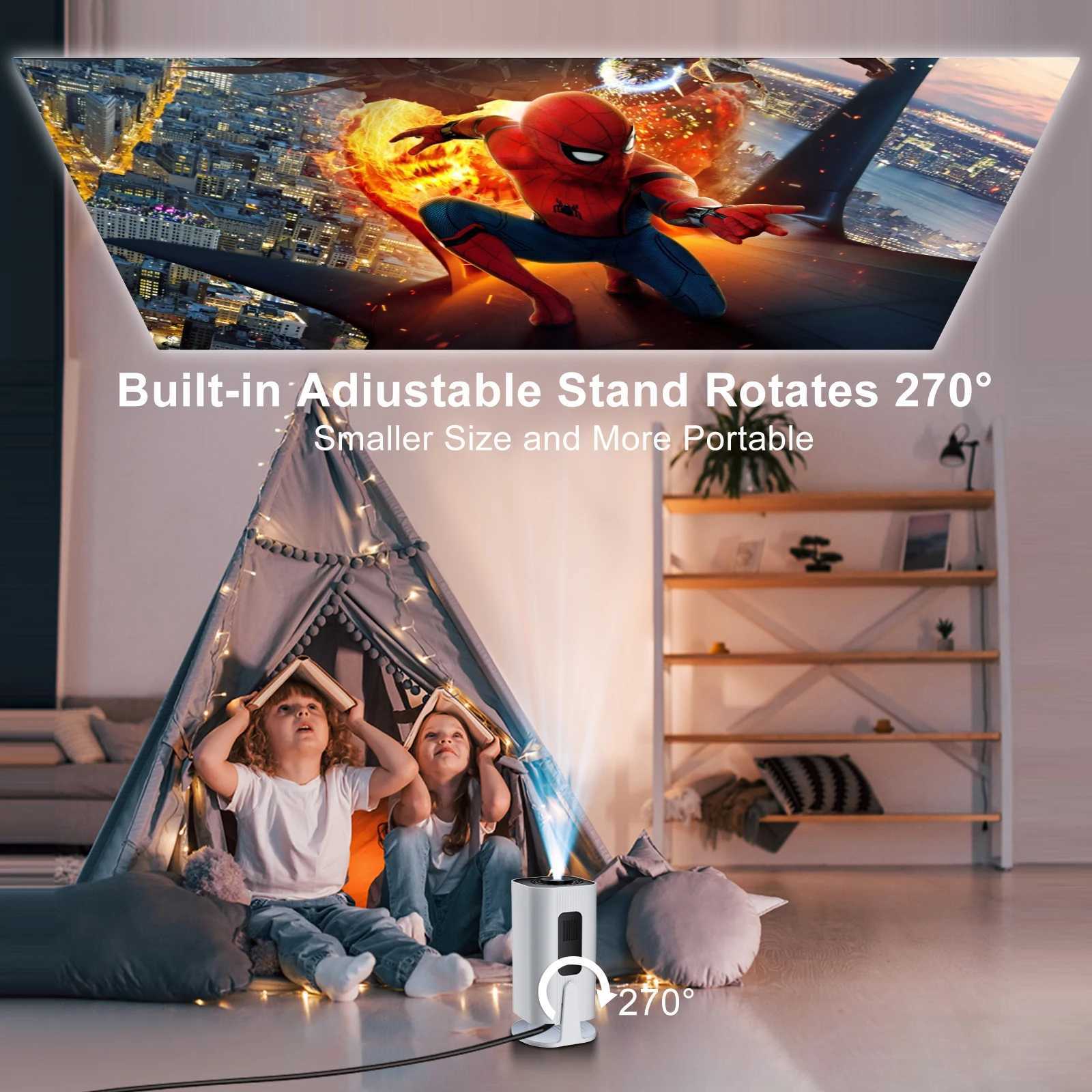 Salange P330 Portable Mini Projector 720P 1080P 4K 8K Support Android 11 300ANSI Wifi6 BT5.0 Auto Keystone 270 Free Projection X250407