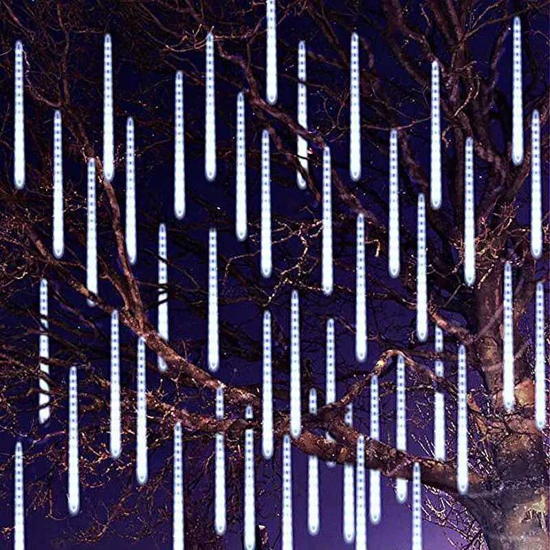 220V/110V LED Meteor Shower Lights Meteor Rain String Lights Wedding Christmas Outdoor Street Tree Decoration Holiday Lighting W251107