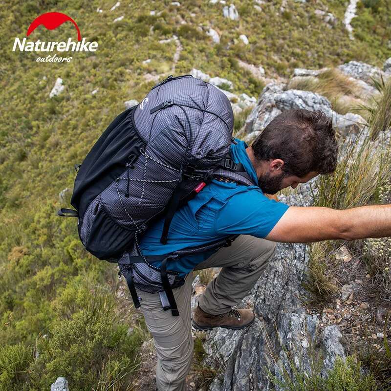 Naturehike Ultralight Backpack 60+5L/40L Frame Waterproof Travel Bag Large Capacity Camping Outdoor Hiking With Rain Cover