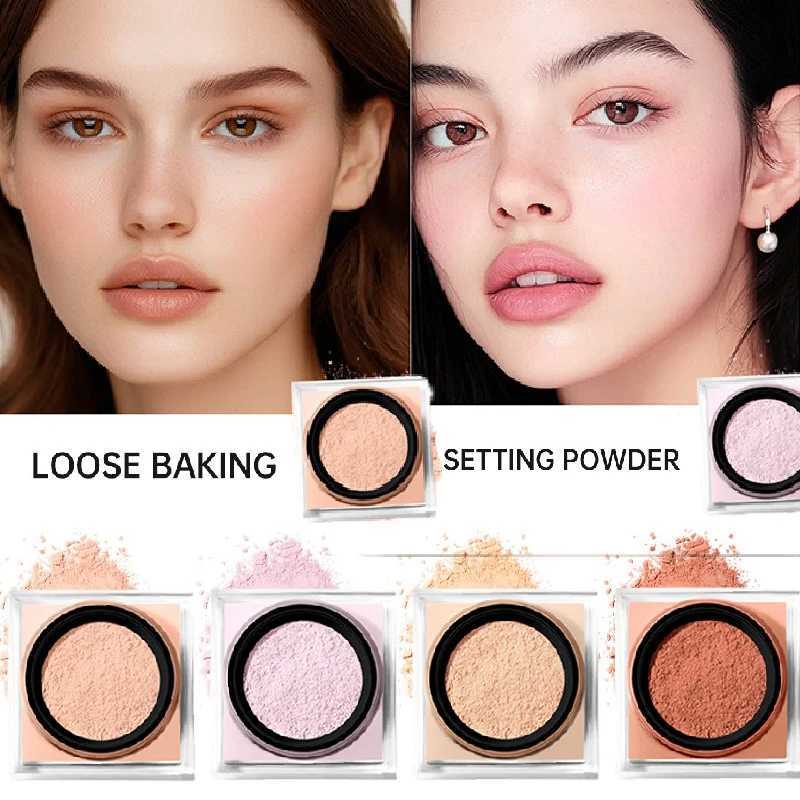 4-color luxury loose set facial foundation make-up oil control brightening full coverage facial beauty powder cosmeticsXJ250407