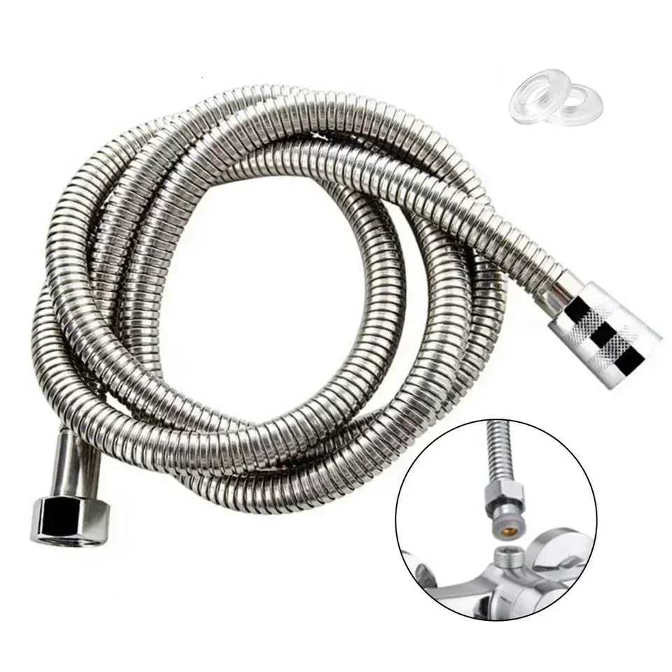 15M 2M Stainless Steel Hose Extension Tube Bathro Shower Tube Extension Tube Water Pipe Draw Tube Bathro Accessories Y251107