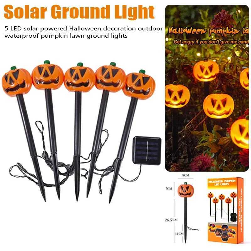 Halloween Outdoor Pumpkin Lawn Ground Insertion Lamp Solar Energy Courtyard Waterproof Decoration Lamp Garden Terrace Atmosphere W251107