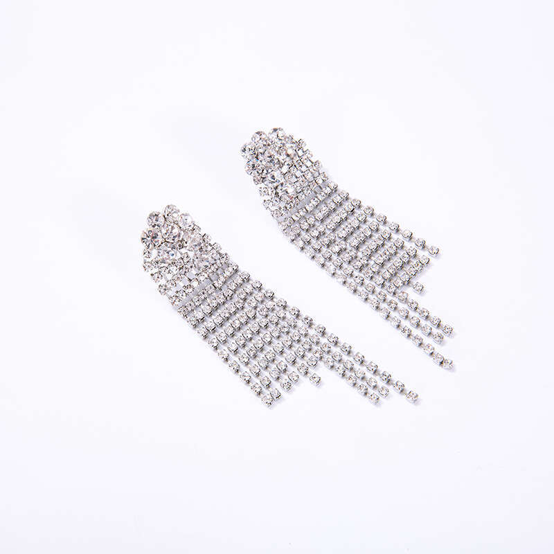 New European American Long Tassel Earrings, Quality Retro Exquisite And Popular Earrings