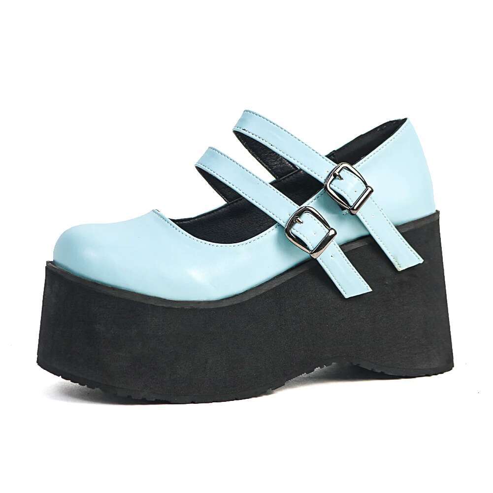 DORATASIA Brand New Female Lolita Cute Mary Janes Platform Wedges High Heels Women's Pumps Sweet Gothic Punk Shoes Woman