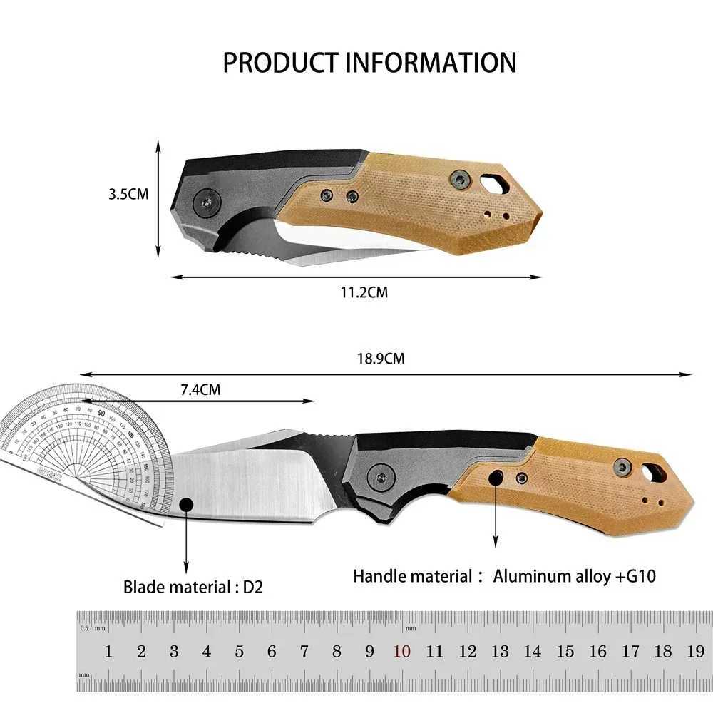 KS 7851 Launch 19 Folding Knife CPM-154 Blade Outdoor Camping Hunting Pocket EDC Utility Kitchen KnifeZ250403