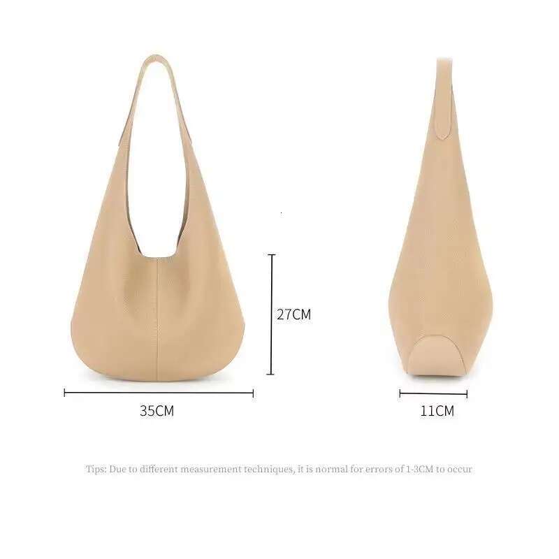 New Chic Genuine Leather Bucket Bag Spacious Minimalist Hobo Tote For Women - Multiway Shoulder & Underarm Carry