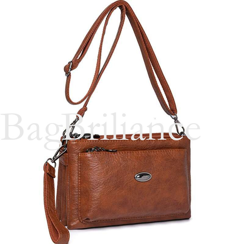Women 2025 Sac A Main High Quality Soft Leather Multilayer Purse And Handbags Designer Female Shoulder Crossbody Bags For