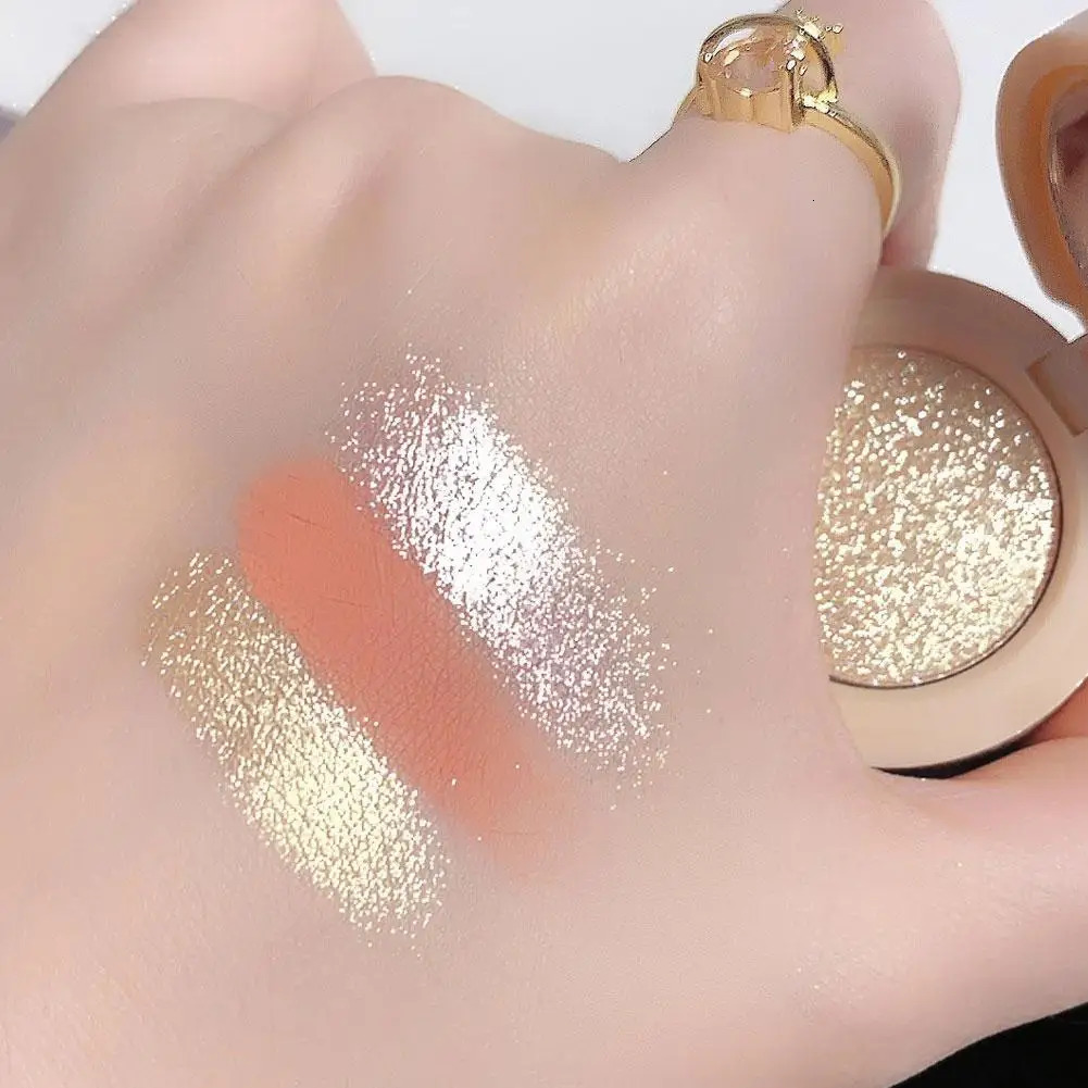 3in1 matte fluorescent palette suppresses fluorescence and the low light powder blusher is durable waterproof 250325