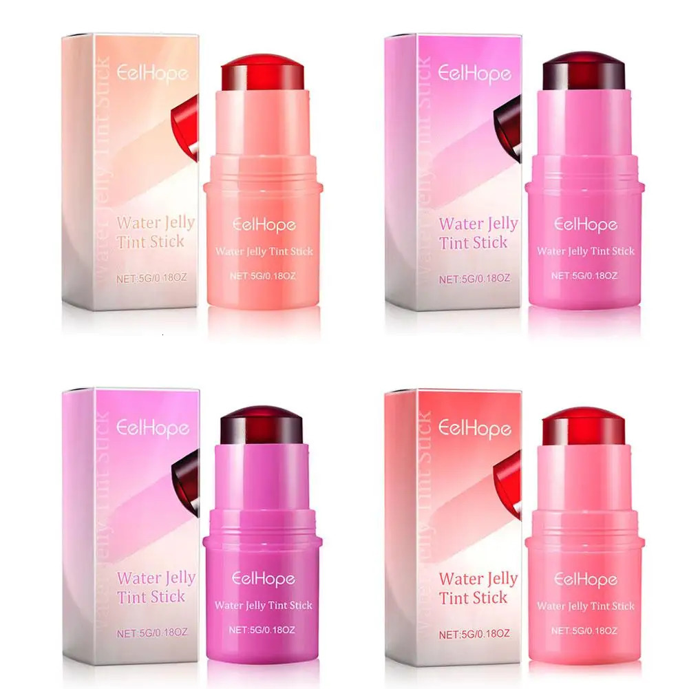EELHOE 3 in 1 cheek lip color moisturizing powder blusher eye cream bright jelly coloring stick matte contour makeup 250325