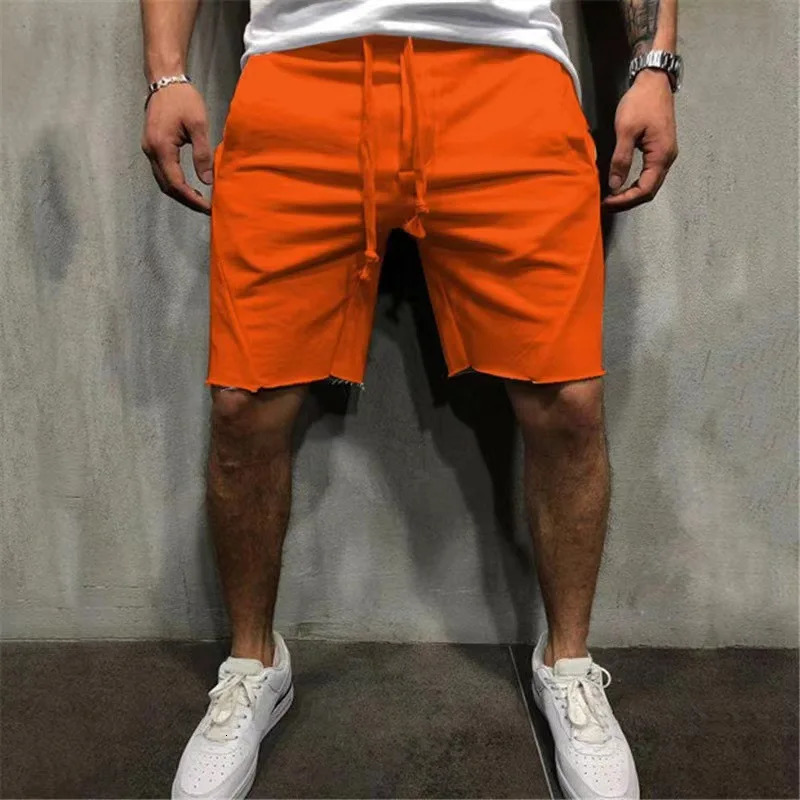 Fitness Men Solid Color Running Thin Shorts Casual Sports Shorts Mens Quarter Pants Casual Mens Pants 250407