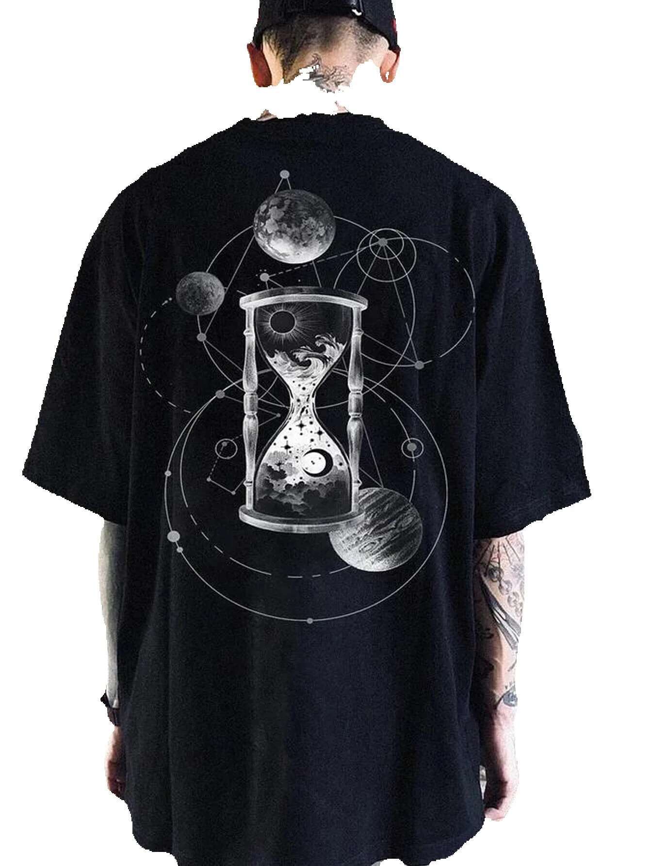 Men's and women's short sleeved round neck T-shirts, streetwear, Gothic style, 3D printed totems, graphics, Y2K, Haruku