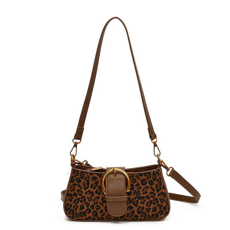 2025S Designer Women S Bag Autumn And Winter Leopard Print Armpit For Women New High End Niche Fashion Commuting Shoulder Crossbody Bag