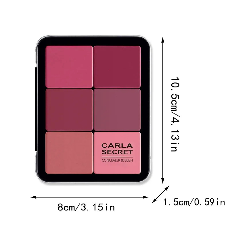 12 Color Gradient and powder blusher Palette Matte Highlight Outline Makeup 250325