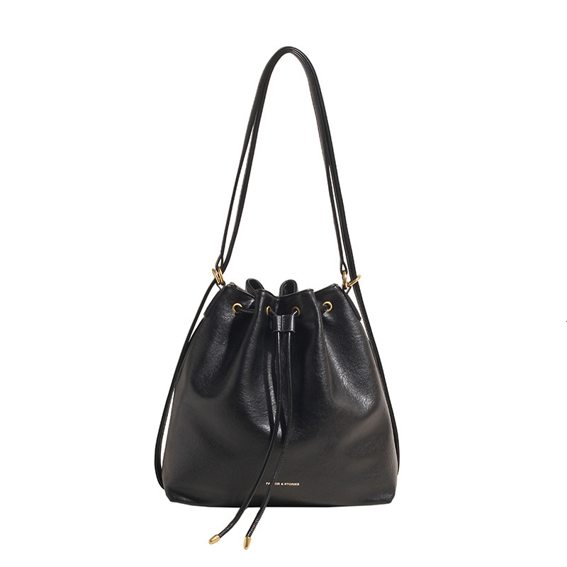 2025S Designer Women S Bag Korean Version Tote With High End Feel Large Capacity Bag For Women New Simple Bucket Bag Fashionable Backpack