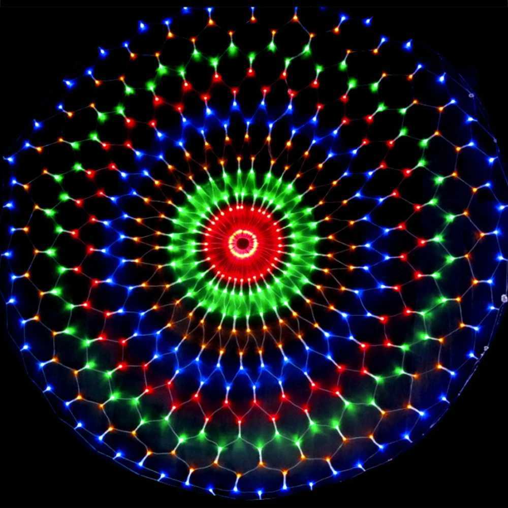 LED Net Mesh Fairy Light 1515M 32M 64M 108M Outdoor Waterproof Curtain String Lamp 110V 220V Xmas Wedding Party Decor W251107