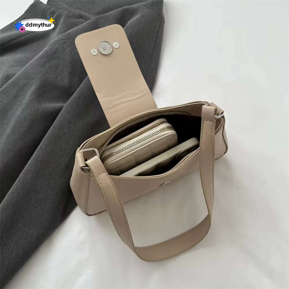 2025 Classic Y2K Small Purse Brand Female Handbags Vintage PU Leather Shoulder Bags for Women Daily Ladies Underarm Bag ddmythur