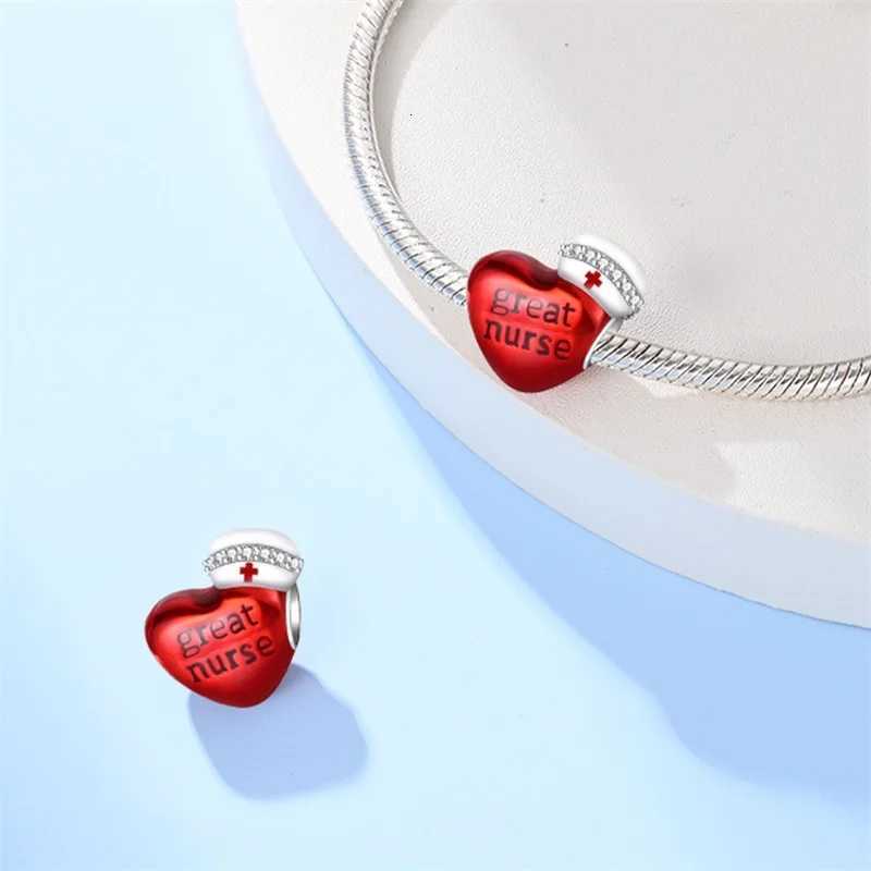 Original 925 Sterling Silver Charm Beads Medical Series Doctor Nurse Caring For Teeth Pendant For Bracelet Fine DIY JewelryXJ251107