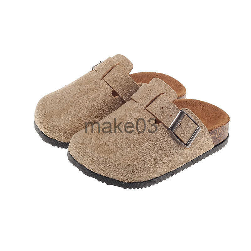 Childrens New Anti slip Soft soled Girls Single Boys Baby Bean Boken Shoes Cool Slippers Summer J250403