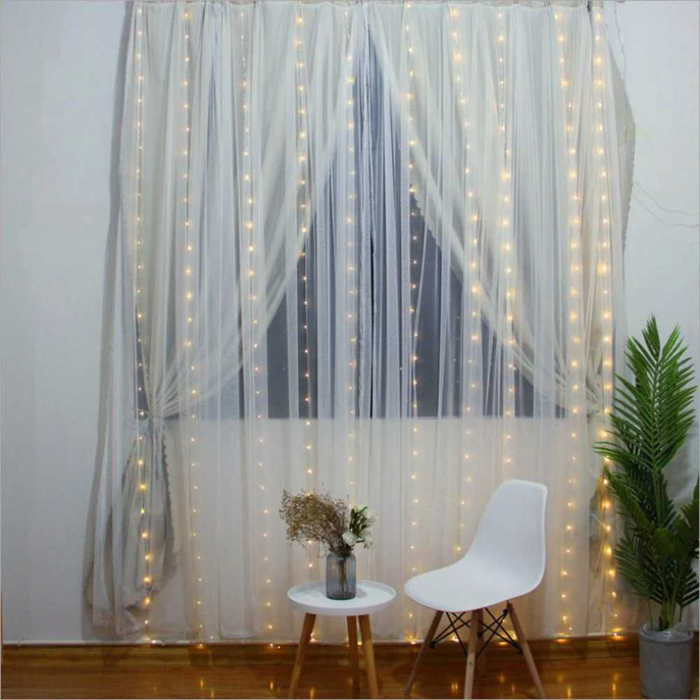 3Mx1M/2M/3M Battery LED String Lights USB Fairy Lights Garland For New Year Wedding Party Christmas Home Curtain Decoration W251107