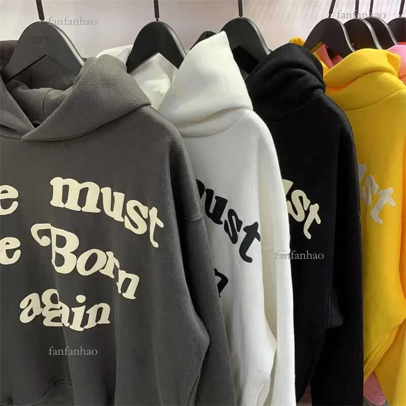 Ye Must Be Born Again CPFM Hooded Sweatshirt Vintage Style Streetwear Pullover for Men and Women XJ250530