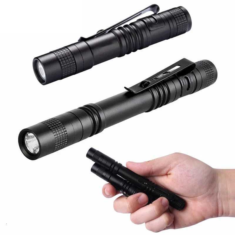 E2 LED Camping Fishing Flashlight Pen Light Mini Portable led Tactical Flashlight For The Dentist for Hiking edc Torch LanternW251106