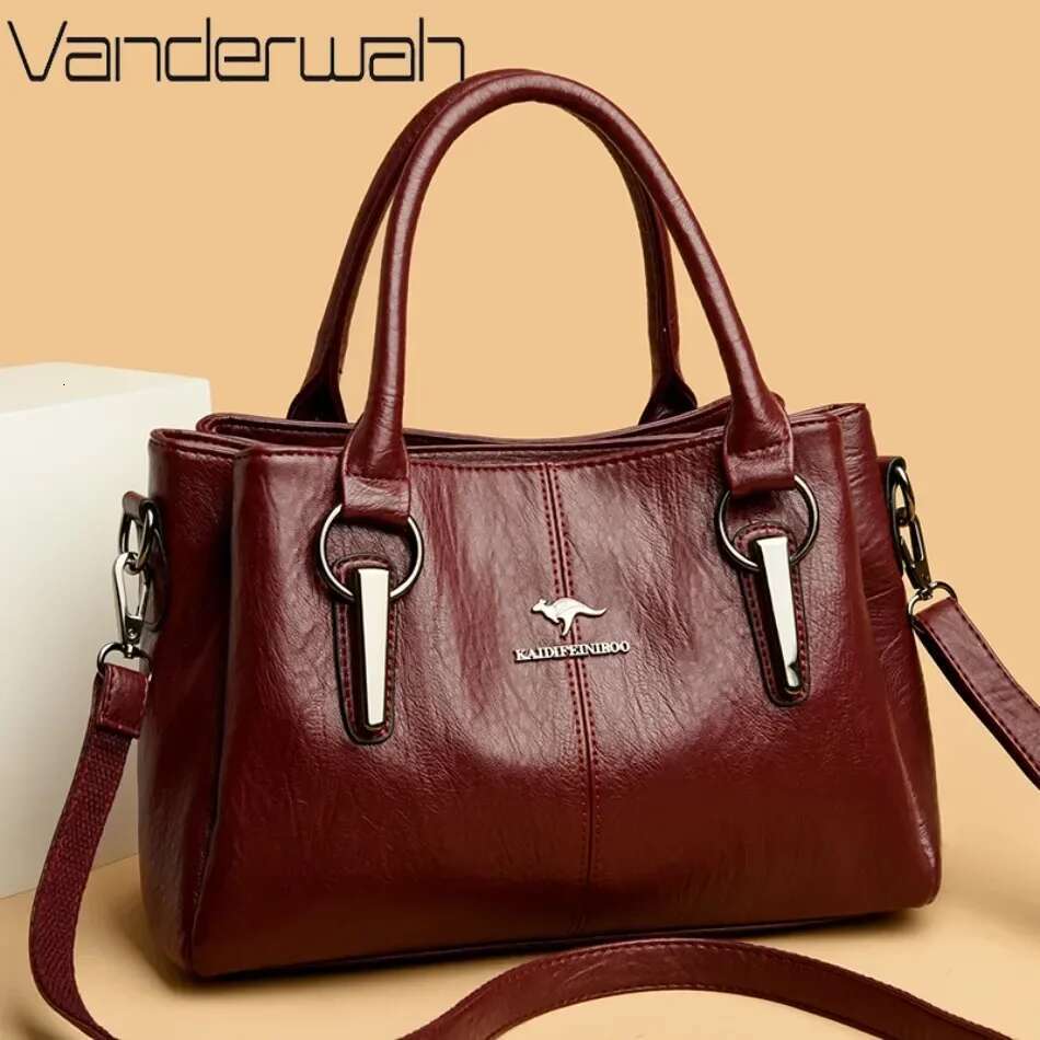 High-quality Soft Leather Handbags Designer High-capacity Ladies Crossbody Hand Bags for Women 2024 Sac A Main