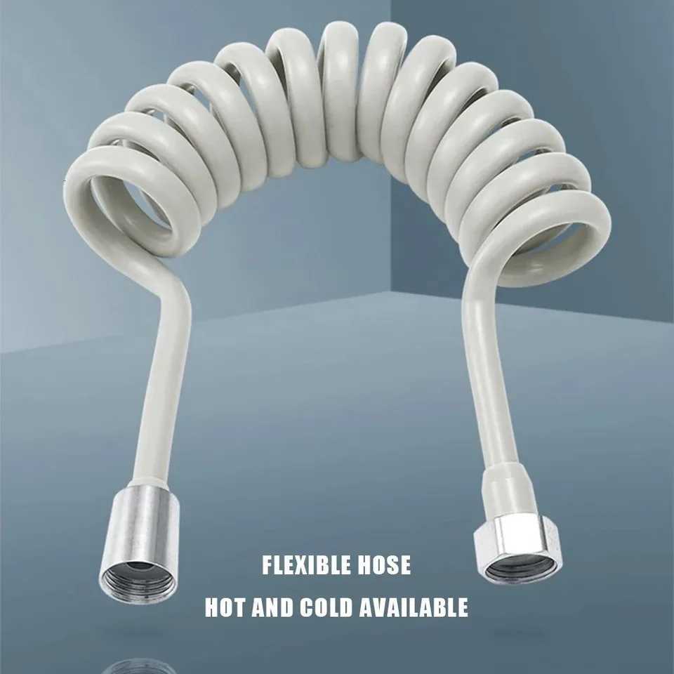2m 5m Soft ible Long Spring Shower Hose Tube Toilet Bidet Shattaff Sprayer Telephone Line Hoses Bathro Accessories Y251107