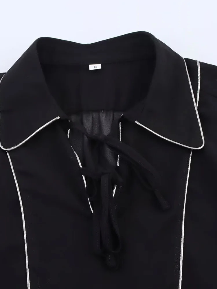 Womens Summer Long Shirt Blouses Toss Smock Fashion Solid Loose Sleeve Elegant Street Thin Top 250407