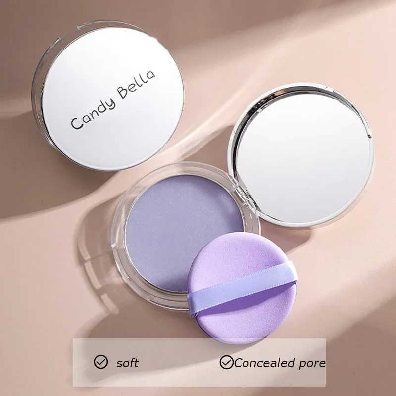 Matte set powder long-lasting oil control purple glitter pressed powder glossy facial powder jelly compact basic makeupXJ250407