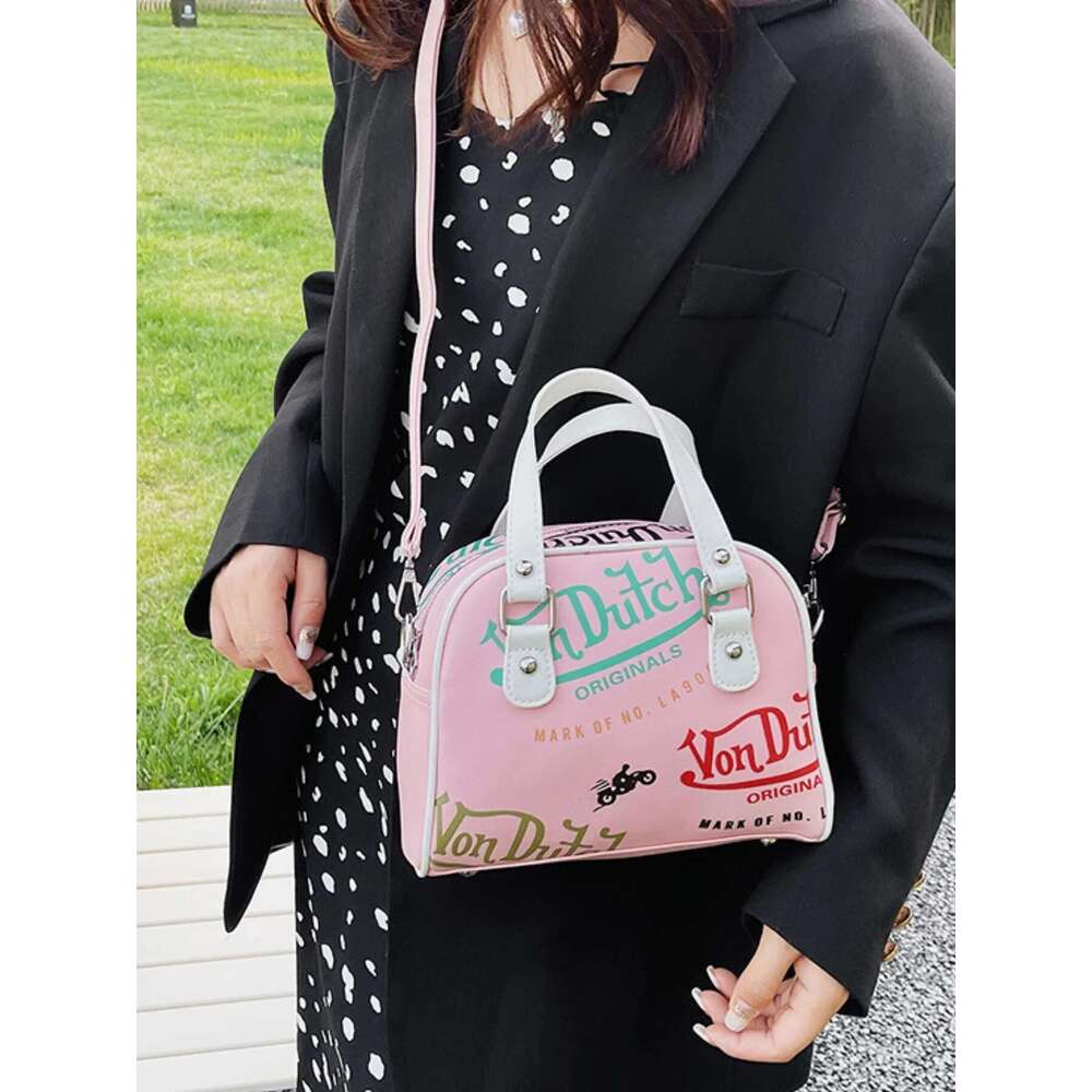 print Fashionable letter ladies handbag shoulder bag