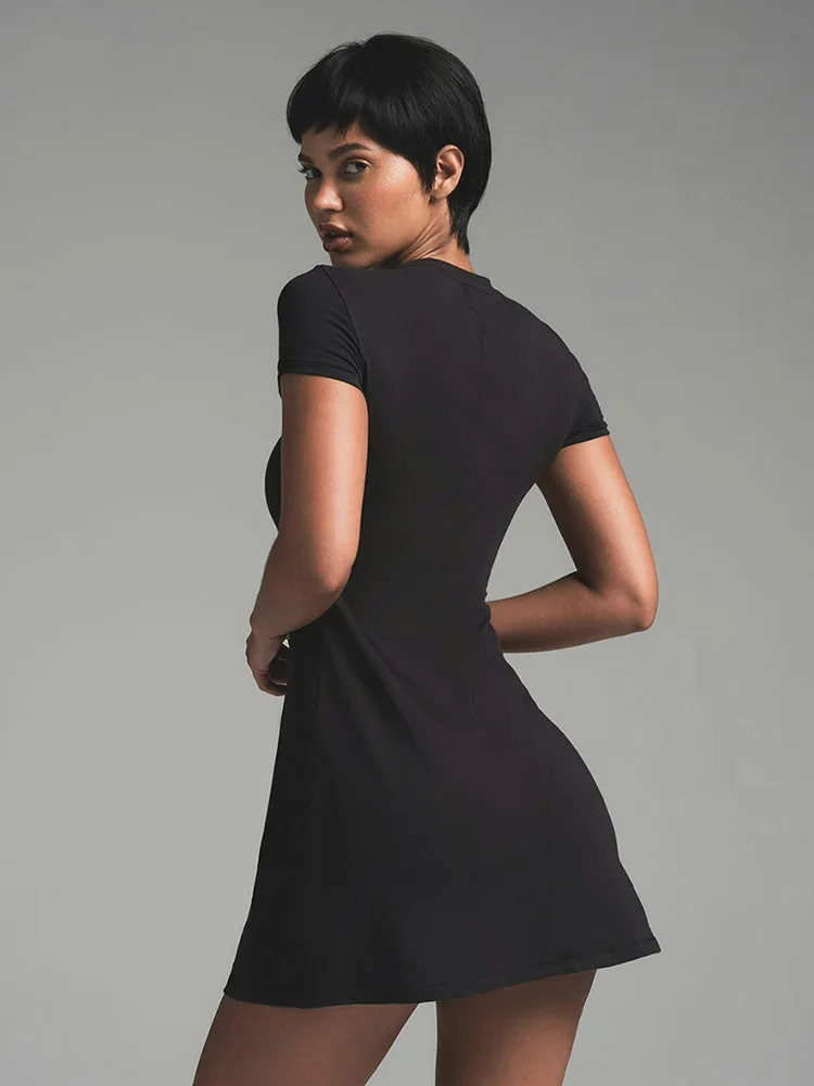 Absobe Ruched Heart Cut Out Crew Short Sleeve A-Line Ultra Thin Mini Dress Fashion Party Dress Womens Casual Summer Clothing Street Clothing 250402