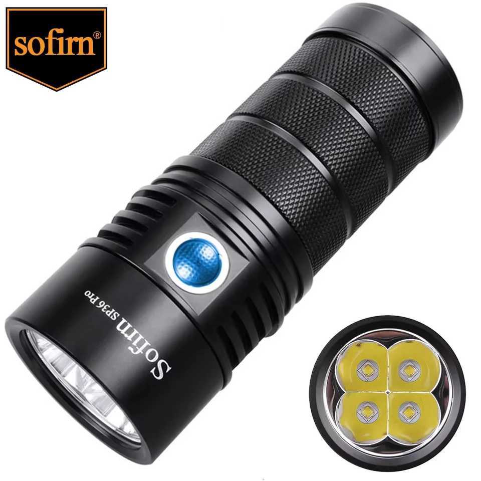 Sofirn SP36 Pro Anduril 4SST40 Powerful 8000LM LED Flashlight USB-C Rechargeable 18650 Torch Super Bright LanternW251106