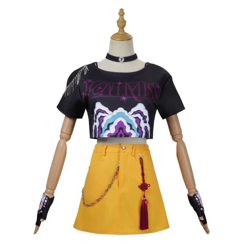 Rumi Zoey Mira Cosplay KPop Demon Costume Hunters Jacket Shorts Skirt Pants Convention Halloween Christmas Kostume W251107