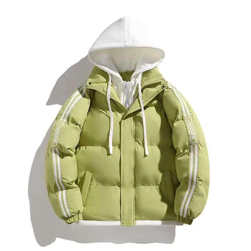 New Fashion Couple Coats Men Detachable Hooded Loose Casual Winter Coats Down Jackets Quality Male Thicker Warm Parkas Size 3XLT251107