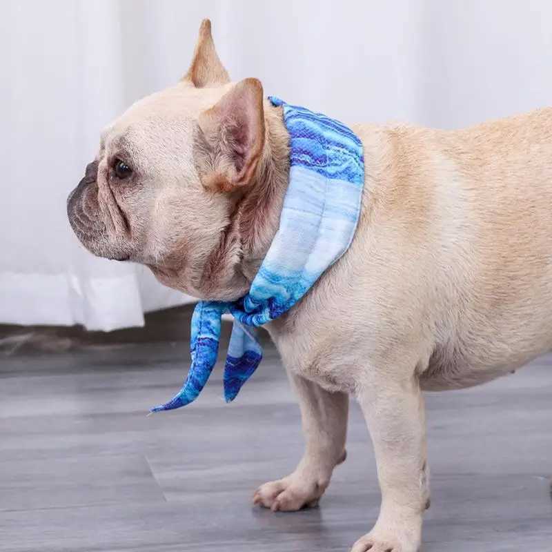 High Quality Cool bandage for dogs instant cooling pet bandage breathable summer ice scarf collar for small medium and large dogs T250407