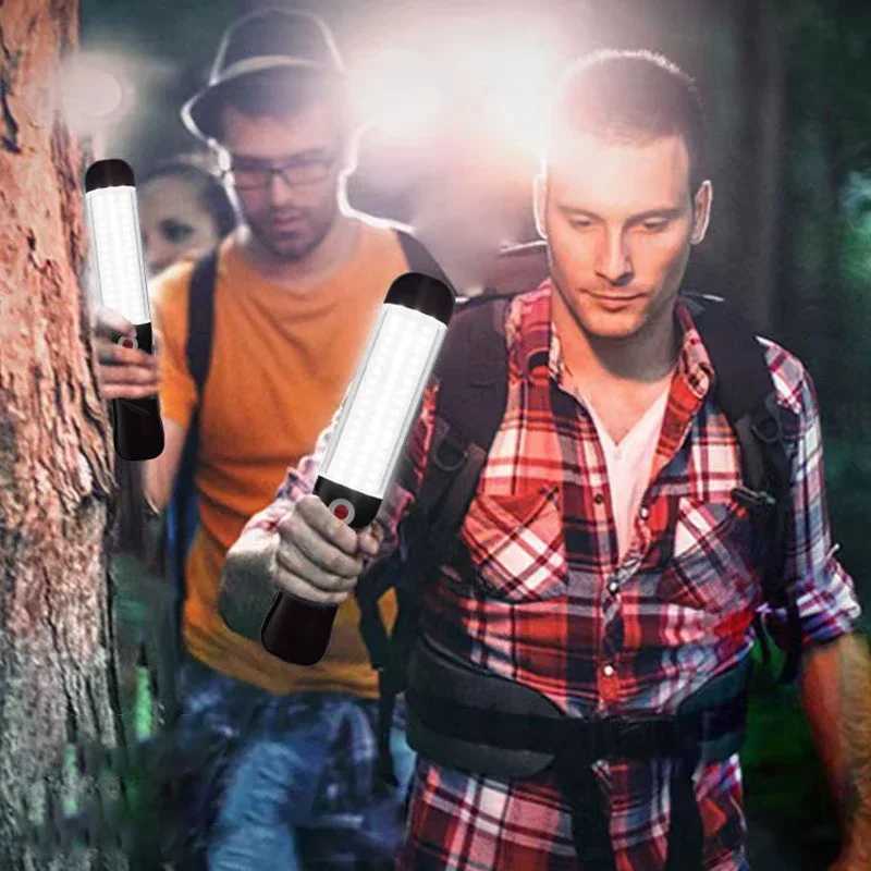 Portable Magnetic Auto Repair Work Light USB Rechargeable LED Flashlight With Magnet Hook For Car Repair Fishing Emergencies W251107