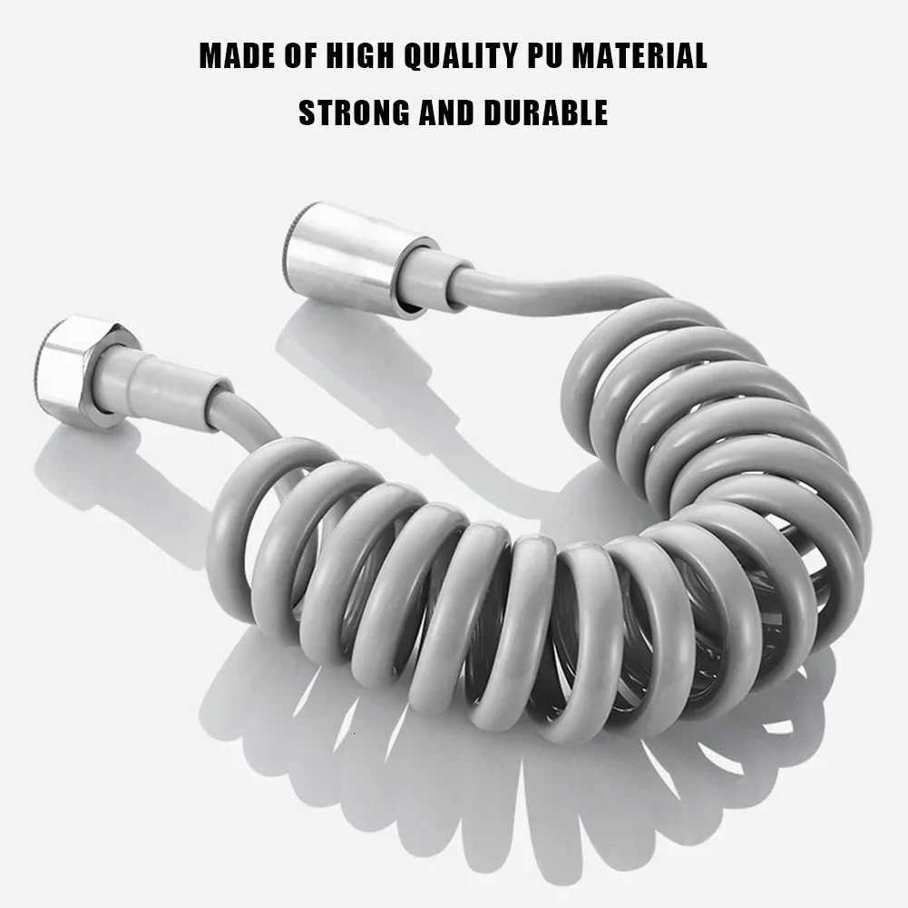 2/3/5m ible Spring Shower Hose Tube Toilet Bidet Shattaff Sprayer Telephone Line Hose Plumbing For Bathro Accessories Y251107