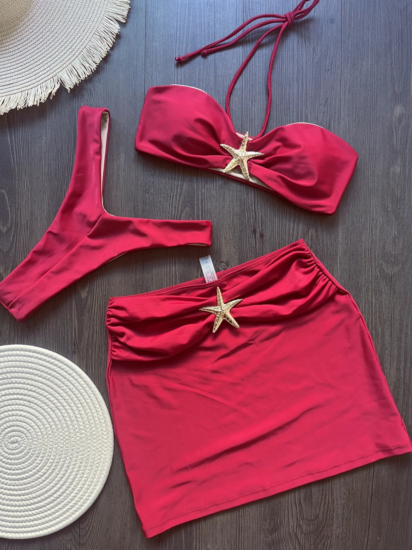 Womens swimsuit womens three piece bikini 250313