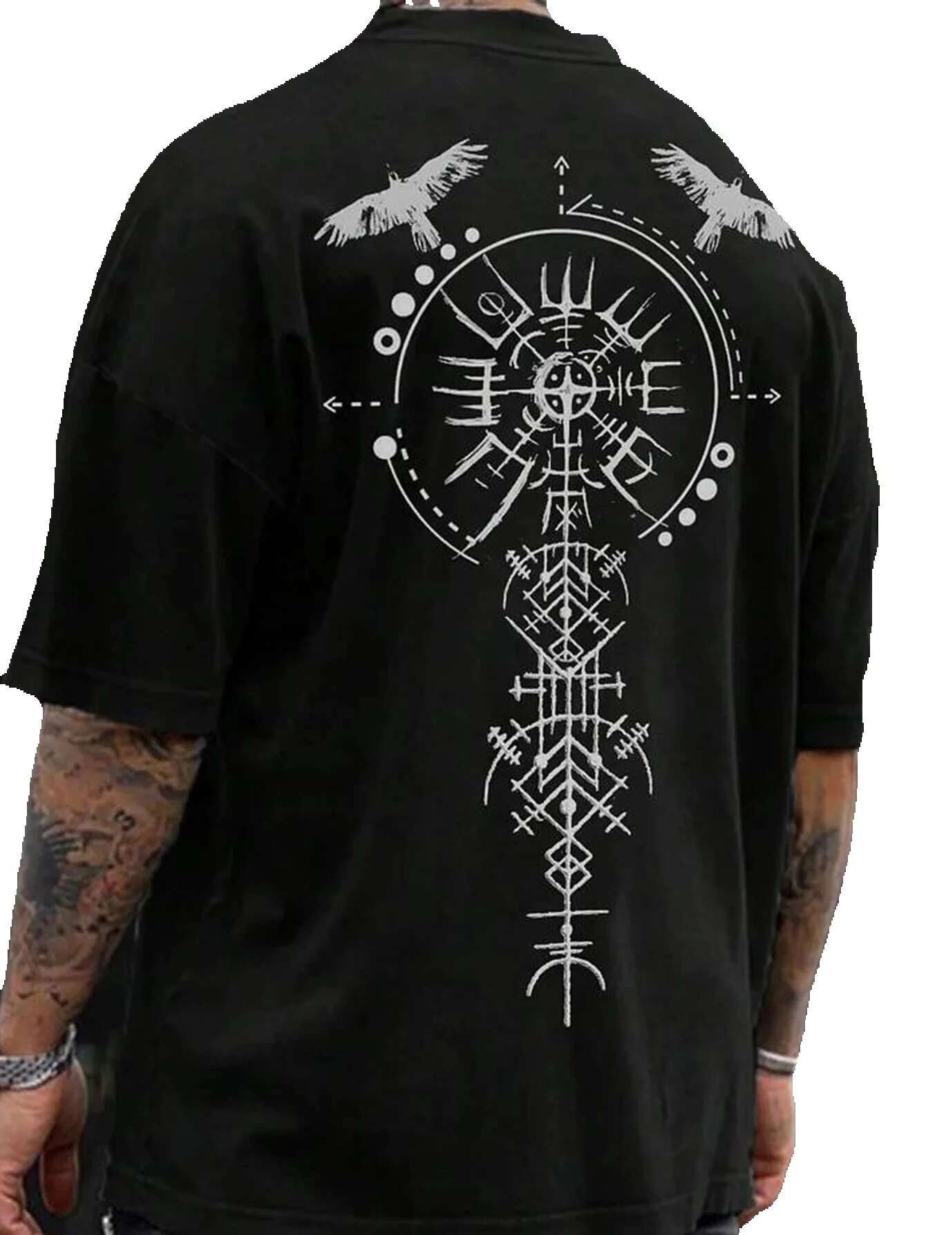 Men's and women's short sleeved round neck T-shirts, streetwear, Gothic style, 3D printed totems, graphics, Y2K, Haruku